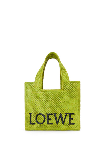 Sac Loewe - Font Tote en raphia - Vert